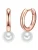 Valero Pearls Oorbellen  rose-goud / parelwit