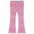 Stains&Stories flared broek met print – roze