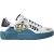 Dolce & Gabbana Blauw Witte Gedrukte Portofino Melt Sneakers