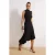 TRENDYOLMİLLA Dames Zwart Effen Midi Mouwloos Stijlvol/Avond Asymmetrisch Jurken