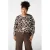 MS Mode top met paisley print donkerbruin