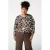 MS Mode top met paisley print donkerbruin