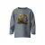 NAME IT MINI rechtvallende longsleeve met print – grijsblauw