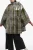 Geruite nylon HAWTHORN-cape met capuchon in militairgroen