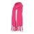 Sarlini sjaal met franjes fuchsia