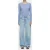 Closed Half Placket Longsleeve T-shirts Blue Horizon