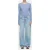 Closed Half Placket Longsleeve T-shirts Blue Horizon