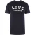 Love Moschino Heren Vet Logo T-Shirt (Marineblauw)