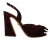 Dolce & Gabbana Dames Donkerpaarse Suède Enkelsandalen Schoenen