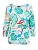 Goldner Shirt  donkerbeige / azuur / petrol / wit