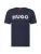 HUGO Shirt ‘Dulivio’  donkerblauw / wit