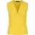 Gele mouwloze jersey top met V-hals – stretchkatoenmix