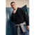 TRENDYOL MAN Heren Zwart Effen Lang Oversized Sweatshirts