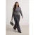 Trendyol Curve Dames Grijs Effen Lang Regular fit Grote maten Blouses