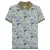 Lambretta Heren SS25 Paisley gemerkt poloshirt (Kaki/Navy)