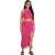 Missy Empire Gehaakte set voor dames (Roze)