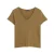 Geborduurd en gevlamd dames-T-shirt met v-hals Superdry