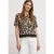 Shirt met ronde hals en kant