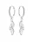 Hey Happiness Oorbellen ‘Cluster Huggie’  zilver