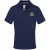 Aquascutum Heren Geborduurd Logo Col Polo Shirt met Korte Mouwen (Marine)