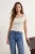 TRENDYOLMİLLA Dames Ecru Ajour Kort Getailleerd Blouses