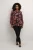 Blouse met lange mouwen KCjeanetta Regular fit black red