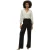 Vero Moda Damesblouse met V-hals en lange mouwen (Puimsteen)