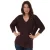 Vero Moda Leanna lange trui met V-hals voor dames, wijnrood