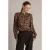 Yest blouse met print – bruin