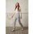 Mid-Waist Gedrukte Katoenen Lycra Joggers