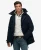 City Gewatteerde Parka Jas Blauw