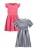 BLUE SEVEN Jurk  navy / pink / wit