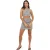 Brave Soul Minirok met dierenprint en strikdetail voor dames (Beige/Zwart)