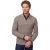 Gentiluomo half zip trui bruin