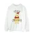 Disney Heren Winnie De Poeh Vrolijk Kerstmis Holly Sweatshirt (Wit)