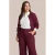 Exxcellent Plus Size bomberjack – donkerrood