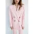 Mango double breasted blazer – lichtroze