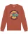 Watapparel Sweatshirt ‘Travel and surf’  roestbruin / gemengde kleuren