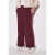 Street One Dames Broek met wijde pijpen in keperstof in Rood