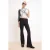TRENDYOLMİLLA Dames Zwart Effen Flared Normale taille Broeken
