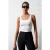 Aansluitend Mouwloze Katoenmix Cami Blouse