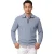 Trui Casa Moda half zip lichtblauw gebreid normale fit