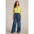 White Stuff Farah Denim Wide Leg Trouser Denim Print