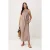 TRENDYOLMİLLA Dames Beige Effen Maxi Mouwloos Recht Jurken