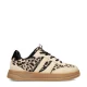 POSH by Poelman Nala sneakers met panterprint beige/zwart