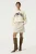 Gebroken witte corduroy rok