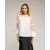 Chiffon blouse met mouwen en schouders van tule en kantdetails
