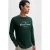 JACK & JONES PREMIUM regular fit longsleeve met print – donkergroen