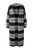 Janet & Joyce Gebreid vest  zwart / wit