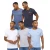 Crosshatch Heren Basicblues T-Shirt (Set van 5) (Wit/Navy/Denim/Blauw/Grijs Marl)